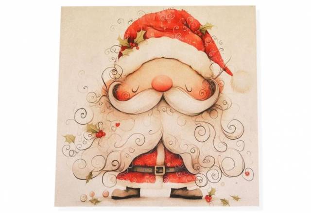 Vendita on line pannello natale santa claus disegno 3 misura cm 47x47 - tessuti arredo casa gobelin cuscini 47x47 natalizi
