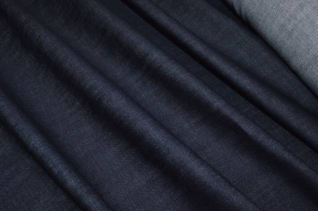 Vendita on line tessuto jeans puro cotone elasticizzato non trattato blu - prodotti