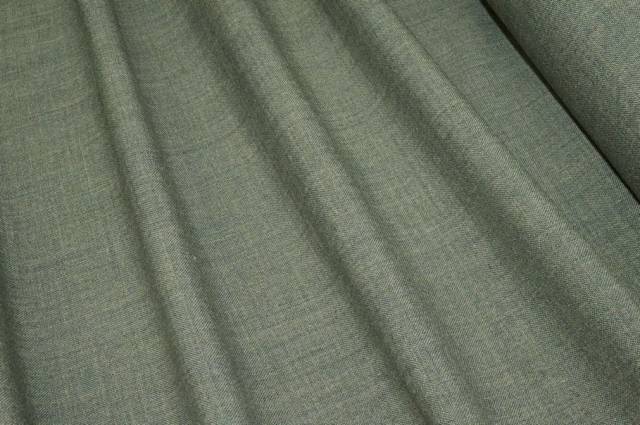 Vendita on line tessuto effetto lino verde melange - occasioni e scampoli