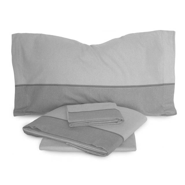 Vendita on line completo lenzuolo singolo flanella biancaluna modello dern var.grigio 2900 - biancheria per la casa biancaluna