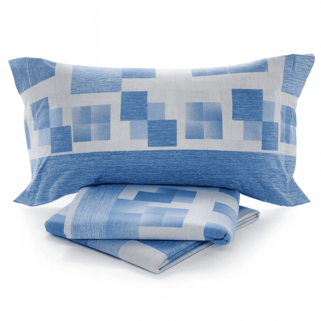 Vendita on line completo lenzuolo singolo flanella biancaluna modello ludo var.azzurro 240 - biancheria per la casa biancaluna