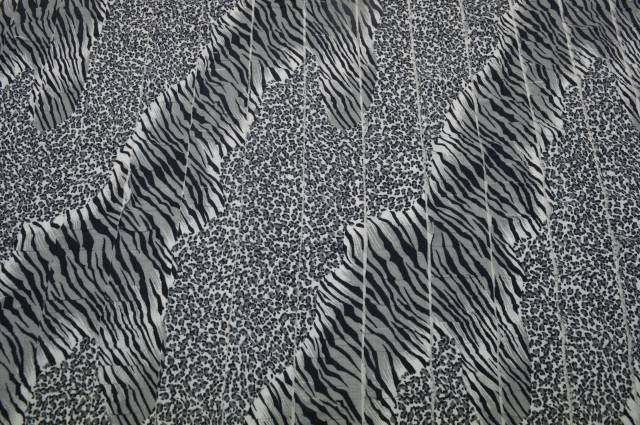 Vendita on line scampolo maglina a balze jersey animalier zebra - occasioni e scampoli magline di