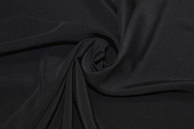 Vendita on line tessuto crepe de chine pura seta nero - occasioni e scampoli