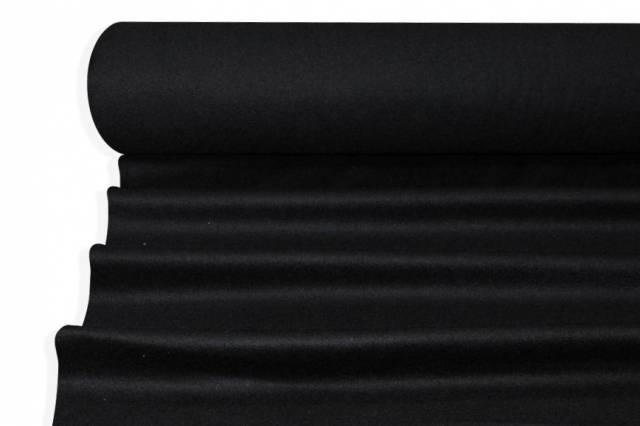 Vendita on line tessuto panno puro cashmere peso giacca nero - tessuti abbigliamento