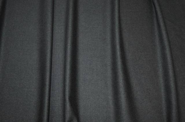Vendita on line tessuto flanella pettinata pura lana grigio antracite - tessuti abbigliamento lana