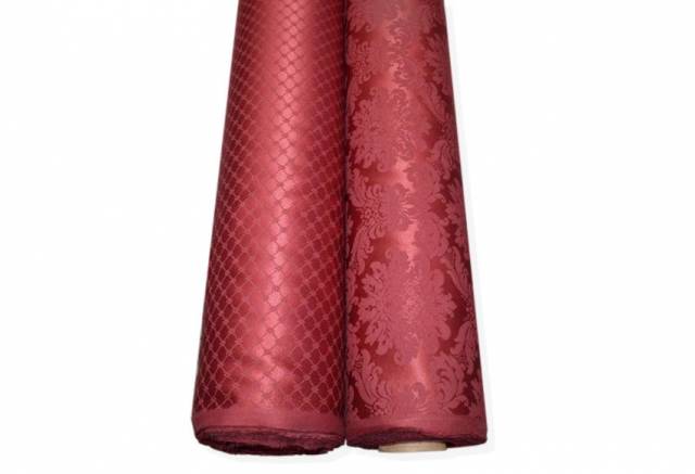 Vendita on line tessuto damascato coordinati bordeaux - tessuti arredo casa jacquard & damascati