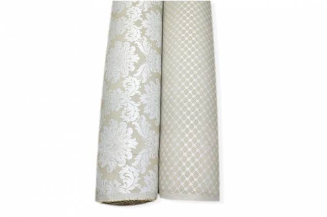 Vendita on line tessuto damascato coordinati sabbia - tessuti arredo casa jacquard & damascati