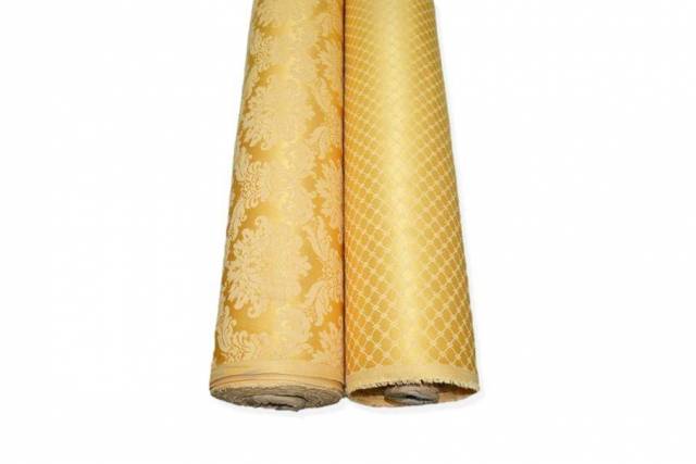 Vendita on line tessuto damascato coordinati oro - tessuti arredo casa jacquard & damascati