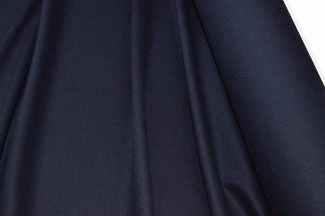 Vendita on line tessuto flanella lana stretch color blu scuro - tessuti abbigliamento lana flanelle