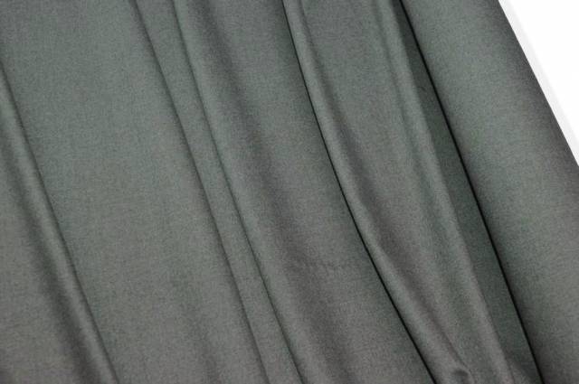 Vendita on line tessuto flanella lana stretch color grigio medio - tessuti abbigliamento lana flanelle