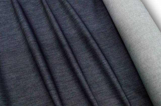 Vendita on line tessuto jeans puro cotone stretch non trattato blu scuro - cotoni jeans