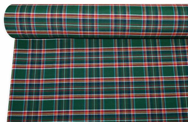 Vendita on line tessuto arredo tartan rosso/verde - ispirazioni tessuti natalizi