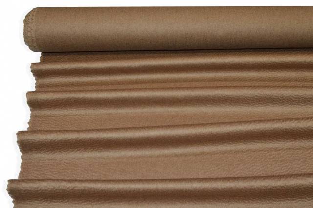 Vendita on line tessuto cappotto puro cashmere zibellinato color cammello - tessuti abbigliamento lana