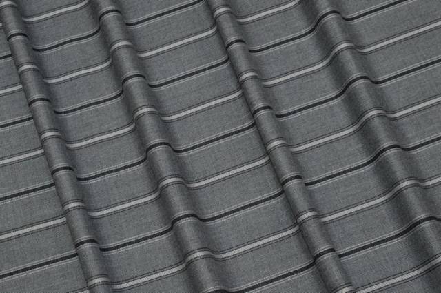 Vendita on line tessuto flanella pura lana rigato grigio - tessuti abbigliamento lana