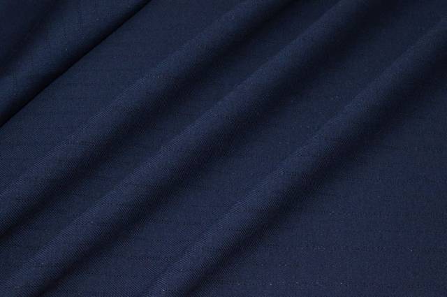 Vendita on line tessuto pura lana stretch gessato lurex blu - tessuti abbigliamento lana