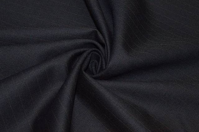 Vendita on line tessuto tasmania pura lana pettinato gessato grigio scuro - tessuti abbigliamento lana