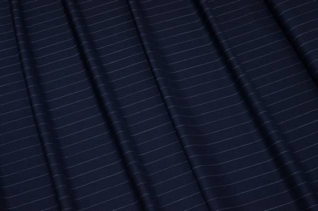 Vendita on line tessuto tasmania pura lana pettinata gessato blu - tessuti abbigliamento lana