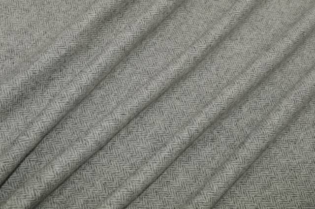 Vendita on line tessuto pura lana spinato grigio - tessuti abbigliamento lana
