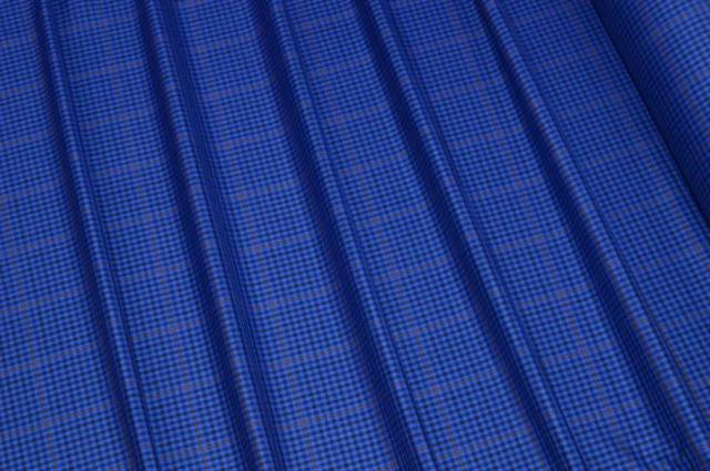 Vendita on line tessuto principe di galles misto lana seta azzurro - tessuti abbigliamento scacchi e scozzesi