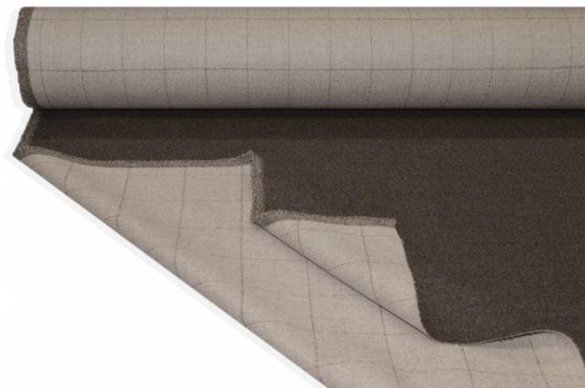 Vendita on line tessuto cappotto double pura lana tortora loro piana - occasioni e scampoli