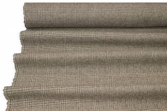 Vendita on line tessuto pura lana principe di galles beige peso giacca - prodotti