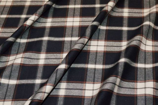 Vendita on line tessuto flanella puro cotone tartan blu - cotoni flanella