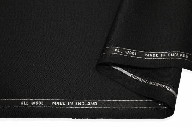 Vendita on line tesuto pura lana cover coat made in england nero - tessuti abbigliamento lana