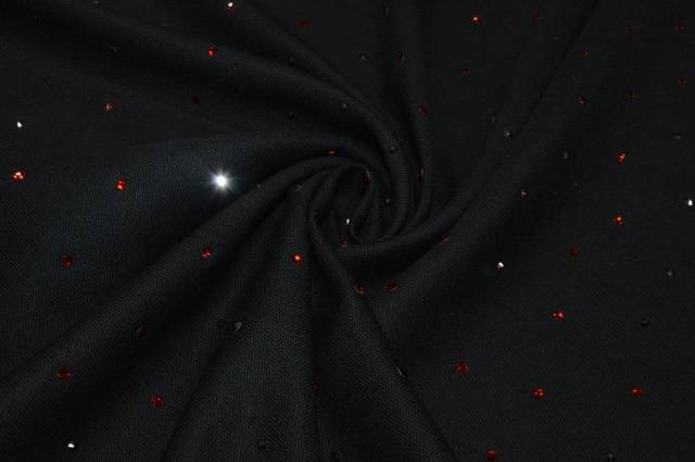 Vendita on line tessuto pura lana con pietre applicate - occasioni e scampoli lane e cashmere