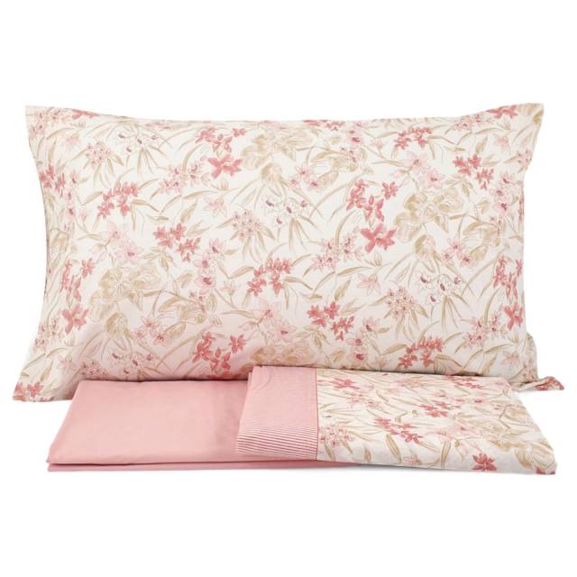 Vendita on line completo lenzuola matrimoniale gabel modello florianopolis var. roseto 110 - biancheria per la casa matrimoniale