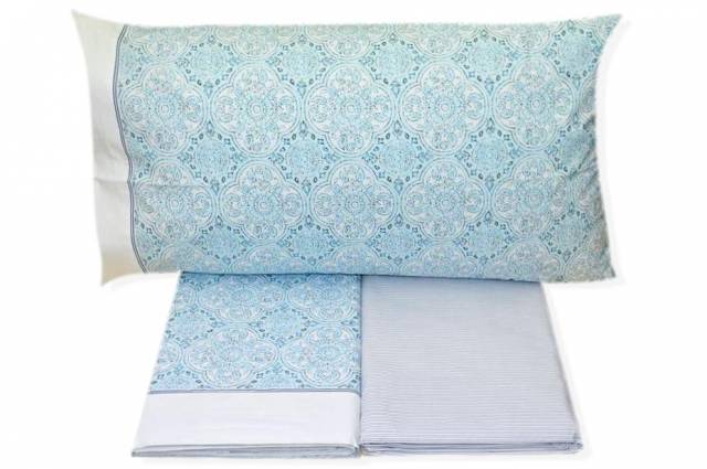 Vendita on line completo lenzuola matrimoniale gabel modello delfi var. mediterraneo 281 - biancheria per la casa matrimoniale