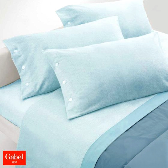 Vendita on line completo lenzuola flanella matrimoniale gabel modello amelia var. azzurro 216 - biancheria per la casa gabel