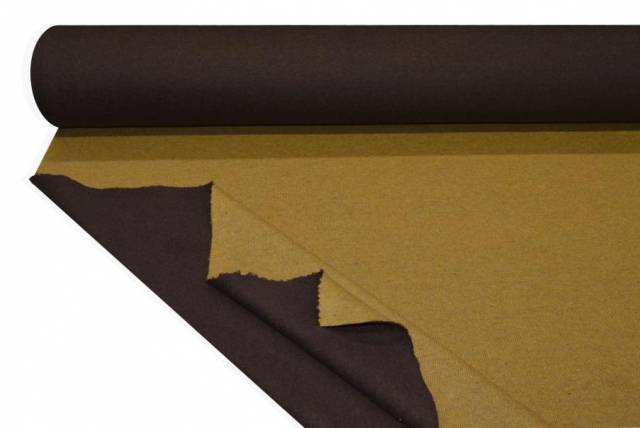 Vendita on line tessuto jersey misto lana cotone senape marrone - occasioni e scampoli lane e cashmere