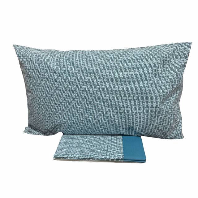 Vendita on line completo lenzuola matrimoniale vallesusa modello toronto var. blu ottanio 246 - biancheria per la casa matrimoniale