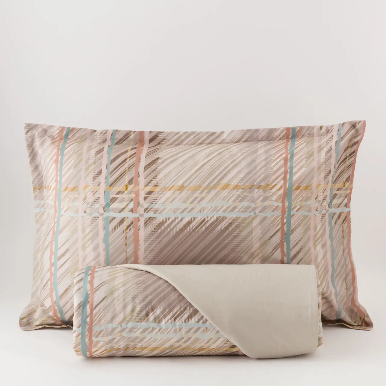 Vendita on line completo lenzuola matrimoniale riviera modello yuta var.tortora 0101 - biancheria per la casa matrimoniale