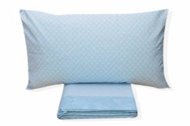 Vendita on line completo lenzuola singolo caldo cotone gfferrari modello italia var. azzurro 8c - biancheria per la casa