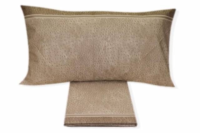 Vendita on line completo lenzuola singolo biancaluna modello boa var.tortora - biancheria per la casa singolo completo lenzuola