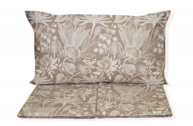 Vendita on line completo lenzuola matrimoniale zambaiti modello andrew var. beige 2071 - biancheria per la casa