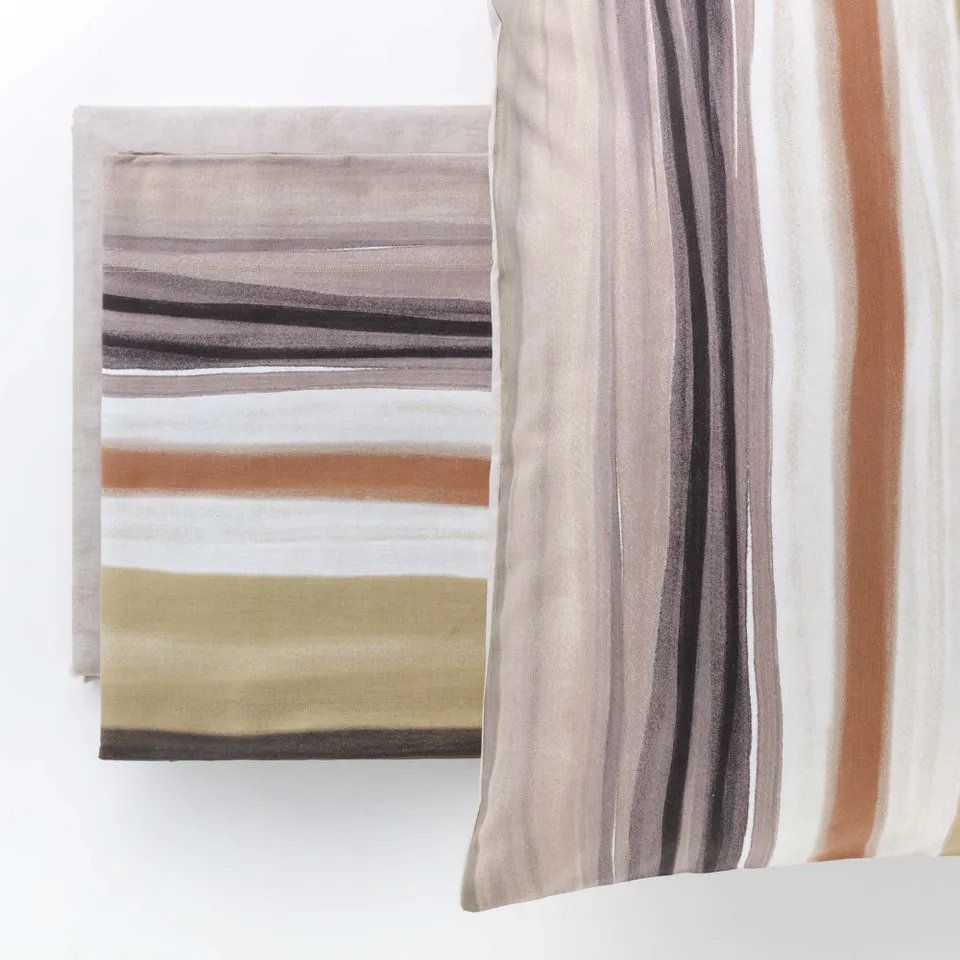 Vendita on line completo lenzuola una piazza e mezzo riviera modello tito var. grigio platino - biancheria per la casa