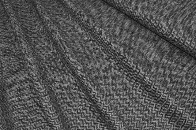 Vendita on line tessuto pura lana peso giacca spinato grigio - tessuti abbigliamento