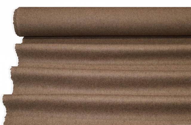 Vendita on line tessuto cappotto double pura lana nocciola chiaro - tessuti abbigliamento