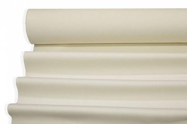 Vendita on line tessuto cappotto double pura lana panna - tessuti abbigliamento