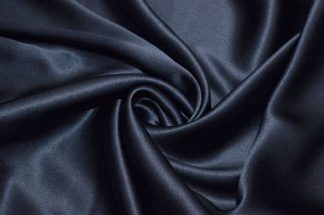 Vendita on line scampolo satin pura seta blu - tessuti abbigliamento