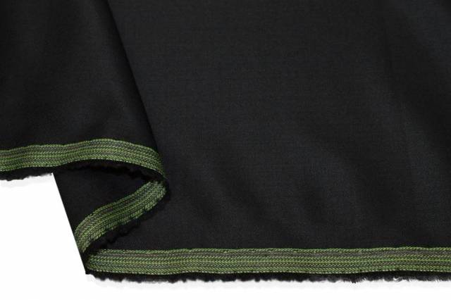 Vendita on line tessuto tasmania pura lana nero - tessuti abbigliamento