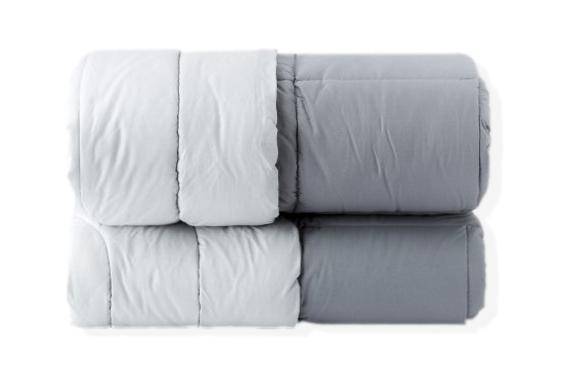 Vendita on line trapunta piazza e mezzo riviera modello double paint var. grigio perla/acciaio - biancheria per la casa riviera