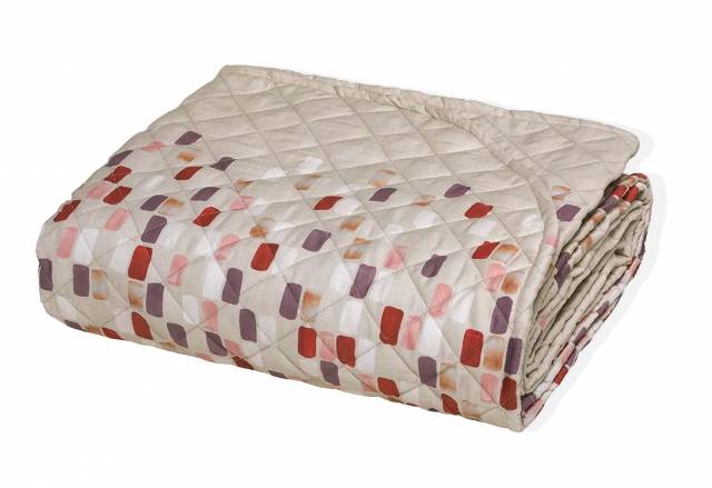 Vendita on line copriletto trapuntato matrimoniale borbonese modello mosaico variante blush - biancheria per la casa matrimoniale copriletto trapuntato