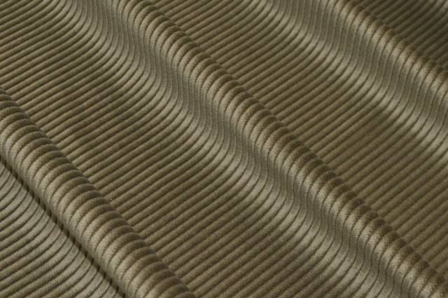 Vendita on line tessuto velluto puro cotone a coste 450 righe verde militare - prodotti