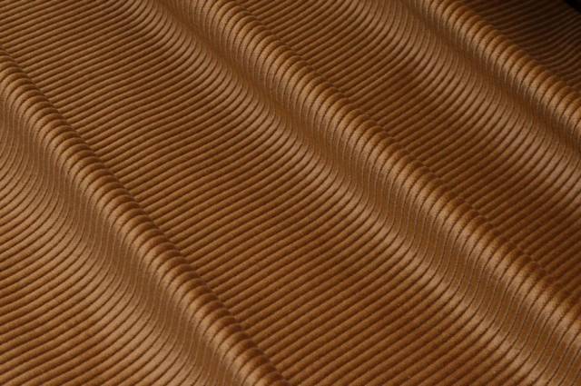 Vendita on line tessuto velluto puro cotone a coste 450 righe ocra - prodotti