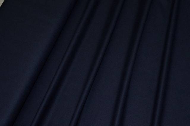 Vendita on line tessuto flanella pura lana blu scuro - tessuti abbigliamento lana