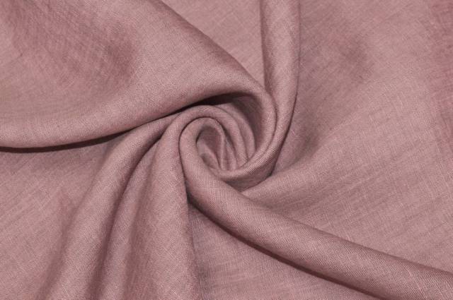 Vendita on line tessuto puro lino da camiceria rosa melange - occasioni e scampoli