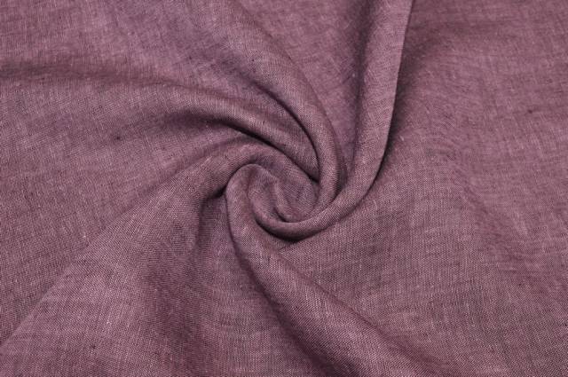 Vendita on line tessuto puro lino da camiceria color cipolla melange - occasioni e scampoli